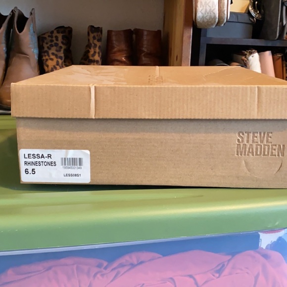 Rhinestone Block Heels - Picture 3 of 3